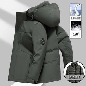 Erkekler Down Parkas Kış Kıyısı Yeni 90 Kaz Down Söndürülebilir Ceket Açık Boş Zaman Bir Kat Üç Giyim Kış