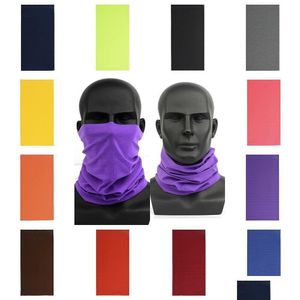 Party Masks uni Head Face Mask Riding Bikers Tube Bandana Scarf Wristband Beanie Cap Snood Headwear Mtifunctional Outdoor ER Drop Deli Dhjha