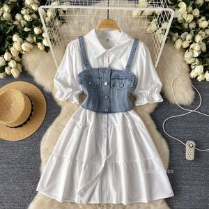 Royal Sister Goddess Fan Dress 2024 Summer New Small and Popular High end Feeling Heart Machine Folding Halo Dyed Waist Collection Vest Skirt