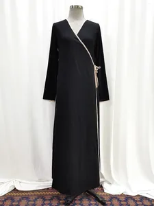 Ethnische Kleidung Dubai Abayas für Frauen Muslim Maxi Kleid Ramadan Gebetskleid