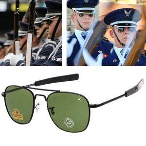 Солнцезащитные очки высококачественные авиационные мужчины военная бренда армии США Оптика для пилотных очков G 201z