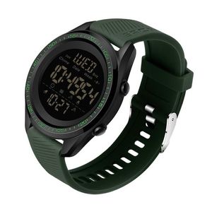 Wristwatches Sports Watches For Men 50M Waterproof Dual Time Countdown Wristwatch Digital Watch Pedometer Clock Relogio MasculinoWristw 270T
