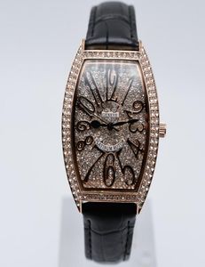 Na skórze kwarcowej pełna diamentowa moda damska zegarki damskie zwykłe analogowe cyfrowe sukienki dla kobiet projektantka Watch Whole Ladies Prezent 2843167