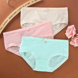 Panties 8Pcs/Lot Soft Cotton Young Girl Briefs Candy Colors Panties for Teenage Kids Underwear Pants Underpants 9-20T Y240528