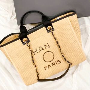 Высококачественный CC Designer Bag Bag Luxurys Deambage Deaville Canvas Beach Bag Сумка для жемчужной сети Сумка для ремонта мужская модная магазин мод