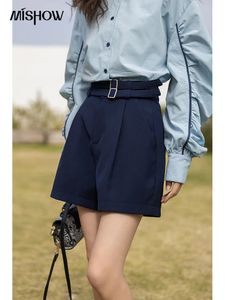 Mishow Womens Shorts Spring Highwaisted Wide Ben Aline Belt Short Pants Casual Loose Woman Botts Office Lady MXC11K0670 240518