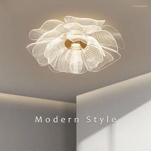 Ljuskronor modern lyxstil led tak ljuskrona för vardagsrum sovrum mat badrum lampa guldblomma design ljus
