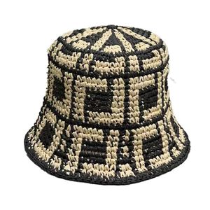 Bucket Raffia Straw Hat Cap boné para homens Mulher Baseb All Caps Beanie S Fisherman Baldes Hats de retalhos de retalhos verão para presente