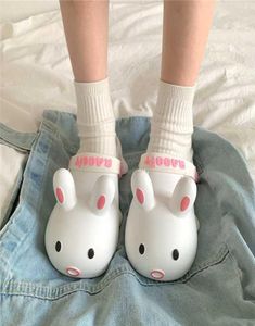 Summer Spesse Platform Slifori Donne Solle Slide Sandalo Flat Casual Ladies In-Slip Women Anti-Slip Cute Rabbit Sgeta 2106112932234