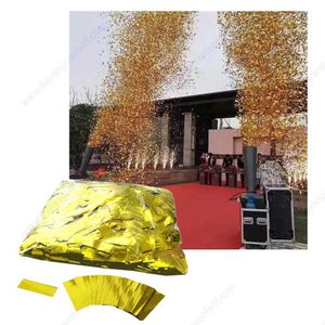 バナーストリーマー紙吹雪イベントパーティー装飾結婚式の舞台効果のためのゴールドメタリックペーパー装飾500グラム誕生日花火D240528