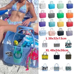 Plaj çantaları süper boyutlu boggs plaj çantası yaz eva plaj sepet kadın piknik mağara su geçirmez el çantası alışveriş omuz çantası T240528