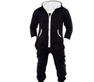 Women039s Jumpsuits Rompers Winter Overalls Jumpsuit For Women Adult Onepiece Playsuit Autumn Cotton Zipper Hooded Pajamas S5200415