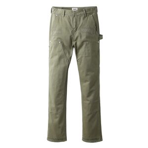 Pockets Męskie spodnie towarowe strzępione proste dżinsy swobodne dżinsowe spodnie 242U