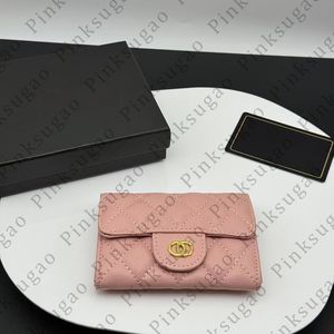 Pink Sugao Designer Wallet Card Card حامل عملة حقائب اليد المحفظة القابض حقيبة فاخرة أعلى جودة حقيبة حقيقية من الجلد المحفظة Hongli-240528-50
