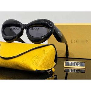 Loevwe Glasses Sunglasses For Woman Sun Glasses Acetate Butterfly Large Frame Lens Frame Brand Mask Yellow Driving Mirror Lowew 123c