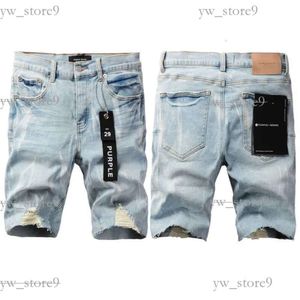 Designer Mens Jeans Shorts Hip Hop Casual Purple Jeans Short Knee Lenght Jean Clothing 28-40 Size High Quality Purple Brand Jeans Shorts Denim Jeans 8277