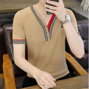 New mens designer t shirt luxury fashion crew neck Knitted sweater embroidery breathable short sleeve Women tshirt polo shirt clothing tee Loose fitting top 4XL