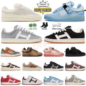 Suede Leather Designer Gazzellas 00S 00 Forum Low Bad Bunny Casual Shoes Wales Bonner Pony Leopard Low Vintage Crystal White Black Gum Sports Sneakers Trainers Trainers