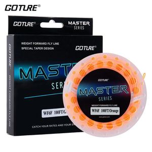 Goture Master Line Fishing Line 90ft100ft WF2F-WF10F Вес вперед плавающая рыбалка на мух главной линии