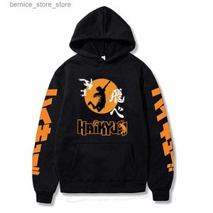 Herren Hoodies Sweatshirts Hot Herren Hoodies Anime Haikyuu Sweatshirts Print Fleece Männer/Frauen Pullovers Sudaderas Hombre Hoodie Man Hoody Q240528