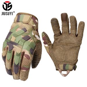 Tactical Army Full Finger Gloves Touch Screen Military Paintball Airsoft Combat Rubber Protective Glove Anti-skid Men Women New 201021 306r