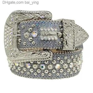 2022 أحزمة الموضة للنساء مصممة Mens BB Simon Rhinestone Belt مع Bling Rhinestones كهدية Baiying 311a