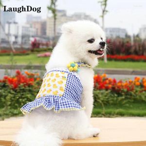 Dog Apparel Cute Pet Clothing Clothes Skirt Summer Dress For Small Dogs Strawberry Duck Print Puppy Cat Costume Outfit Chihuahua