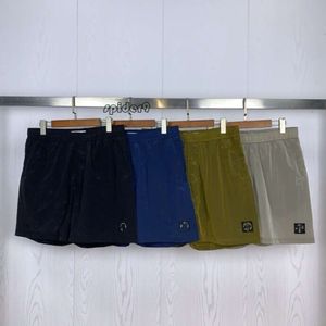 stone shorts Summer New Metal Nylon Compass Small Label Sports and Casual Quick Drying Shorts Loose Capris