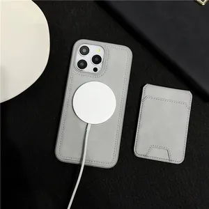 2 in 1 Magnetic Detachable Phone Case for iPhone 15 14 13 12 11 Pro Max Business Multiple Card Slots Leather Wallet Kickstand Back Cover Supporting Wireless Charging