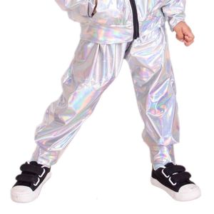 New Fashion Kids Harem Hip Hop Dance Pants Children's Clothing Sweatpants Performance Baby Sports Fluorescence Trousers L2405