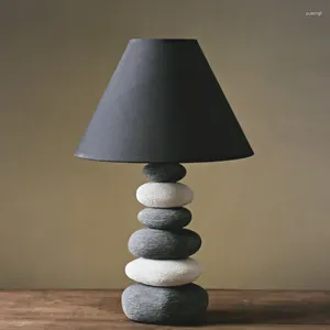 Tischlampen Stein Keramik Lampe Wohnzimmer für Schlafzimmer Nacht