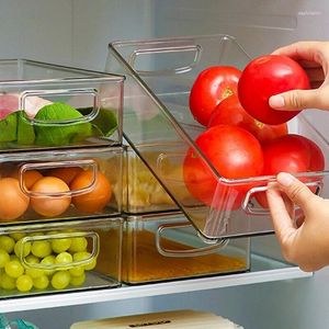 Mutfak Depolama Şeffaf Buzdolabı Organizatör Kutusu Buzdolabı Kutuları Meyve Yumurta Yiyecek Konteyner Çekmece Rafı Temizle