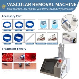 Lasermaschine 3 in 1 Spesenvenenentfernung Stift 980 nm Diodenlaser Onychomykose Nagelpilz Rotblutgefäße 30W ästhetische Klinik