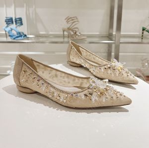 Designer Sexy Dress Buty satynowe haft kryształowe haute couture pompki kariery o wysokim obcasie buty wieczorne ślub 34-43 z pudełkiem