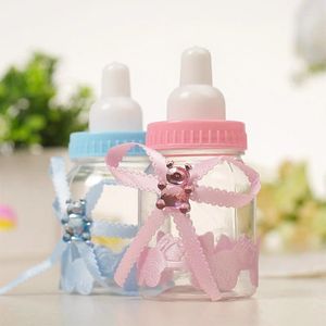 Gift Wrap 24/36/48Piece Birthday Party Blue Pink Cute Box Bottle Plastic Candy With Diamond Maternity