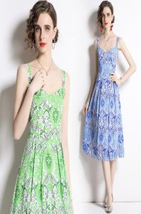 Women New Summer Sling Dress 2022 Trendy Girl Dress Highend Fashion Casual Lady Sleeveless Dresses Holiday Dresses3821235