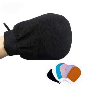 Badverktyg Tillbehör HotSale Silikon Body Scrubber Bath Brush 1 Stycke Dubbelsidig Hammam Scrub Mitt Magic Peeling Glove Exfoliating Tan Borttagning Mitt Z240528