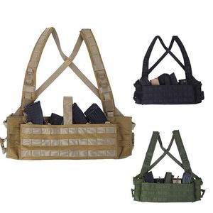 Combat Assault Molle Vest Camouflage Tactical Chest Rig Outdoor Sports Airsoft Gear Molle Pouch Bag Carrier No06-044 WKHSV