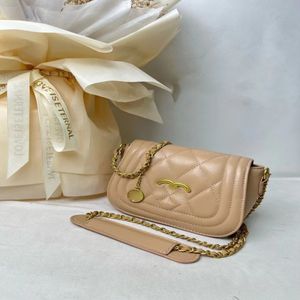 Chanei Designer Torby Flip Torba na ramię worki krzyżowe torebki Portfel z podkładką na ramię jasnobrązowe torby z torby dla kobiet 280U