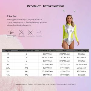 レディース宇宙飛行士コスプレセットメタリックシャイニーハロウィーンコスチュームボディスーツエイリアンヘアフープ蛍光パッチワーク長袖