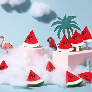 Party -Dekoration 10 PCs Simulierte Wassermelonscheiben Dekorationen Gefälschte Ausschnitte Obstsimulation