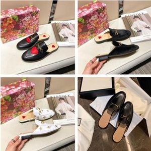 Designer luxury Women Summer Slipper Princetown Slippers Mules Loafers Genuine Leather Flats With Buckle Bees Snake Pattern With B9327983