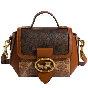 2024 Neue minimalistische und modische kleine Handtasche, Frauentasche mit kontrastierenden Farben, High-End-Einzelschulter-Cros von Designer