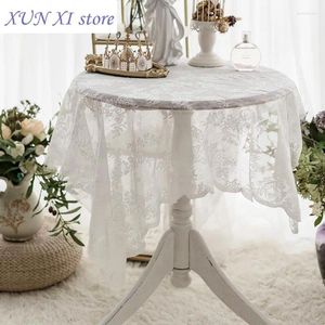 Tabela de mesa de mesa branca Tocha de mesa Retângulo para festas de casamentos Capa de café panos Placemats Dish Borderyer Fabric