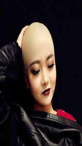 Reusable Funny Fake latex Wig head Bald Head Mask Wig Cap Mens Ladies Unisex Fancy Dress Party3169283