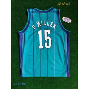 نادرة كرة السلة جيرسي الرجال شباب النساء عتيقة P. Miller Size S-5XL مخصص أي اسم أو رقم