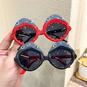 Cartoon Shark Shape Children Sunglasses UV Protection Glasses Children's Photo Props Kids Birthday Party Accessory Eyewear