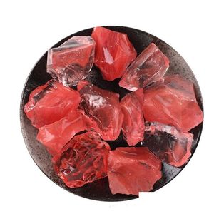 Pedras precárias soltas Pedras de Diy Irregar Red Crystal Stone para colares pendentes Jóias Fazendo entrega da sala do escritório do jardim home DHB8I