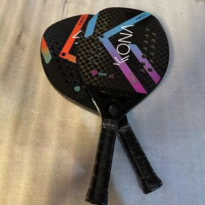 3K 12K Full Carbon Fiber Beach Tennis Racket med Cover Bag Original 240509