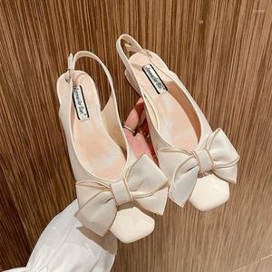 Casual Shoes Ins Bow-knot Modern Sandals Women 2024 Japanned Leather Low Heels Summer Female Square Toe Belt Buckle Sandalias De Mujer
